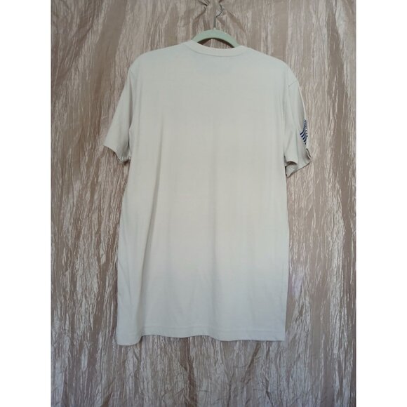 Grunt Style FREEDOM IN BEING BOLD T Shirt Mens L Beige Bald Eagle Graphic - Picture 8 of 10